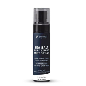 Volamena Sea Salt Hair Mist Spray Improve Hair Texture, For High Volume and Smooth Hair, Hair Spray For Men & Women