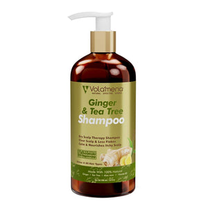 Volamena Ginger & Tea Tree Hair Shampoo For Dandruff Sulphate Free Parabens free 300 ml