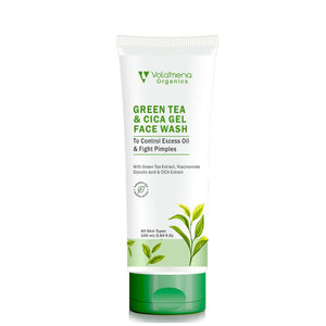 Volamena Green tea & cica Gel Face wash | For Acne Prone Skin | Face Wash For women & Men 100 ml