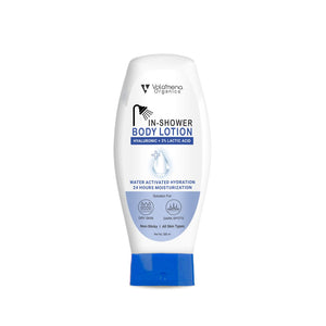 Volamena Organics Hyaluronic + Lactic Acid In-Shower Body Lotion Deep Hydration, Moisturizer for Body For Women & Men 200 ML