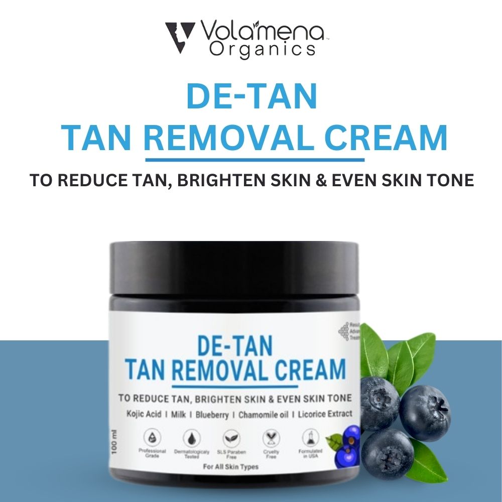 De-Tan Tan Removal Face Cream Tan Removal, De Tan Cream For Women & Men 100 ml - Volamena