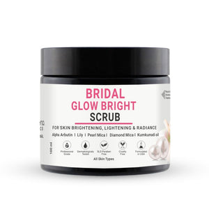 Bridal Glow Face Scrub With Pearl Mica, Diamond Mica, For Skin Brightening & Glow | Face Scrub For Women & Men 100 ml