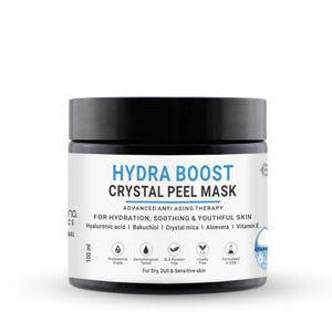 Hydra Boost Crystal Peel Mask With Hyaluronic, Bakuchiol & Vitamin E For Dry, Dull & Sensitive Skin | For Women & Men 100 ml