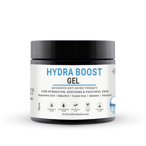 Hydra Boost Gel With Hyaluronic, Bakuchiol & Vitamin E For Dry, Dull & Sensitive Skin | For Women & Men 100 ml