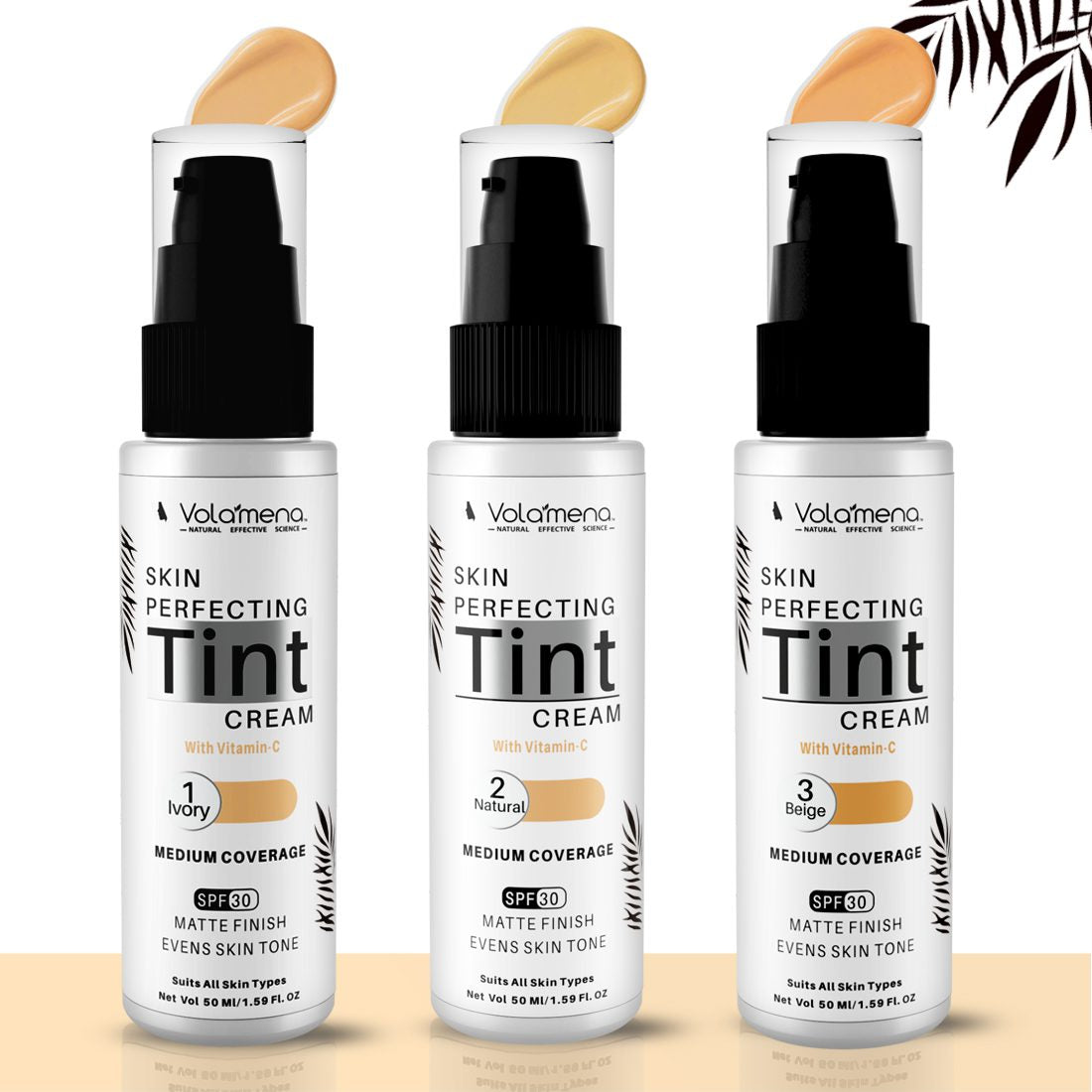 Skin Perfect Tint Cream Shade (1 Ivory) Hydrate, Nourish & Even Skin Tone | tint Cream For Women 50 ml - Volamena