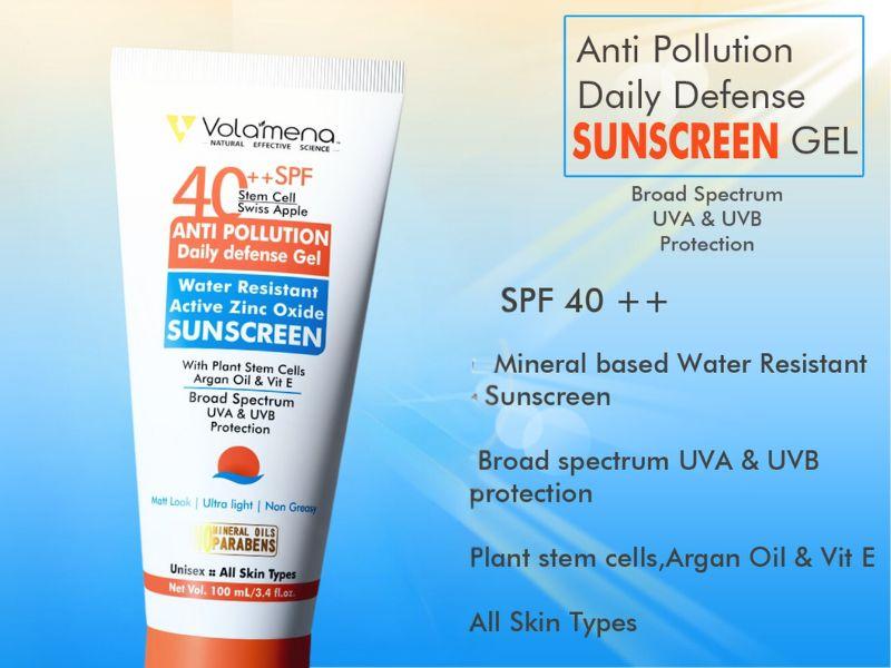 Anti Pollution Daily defense Sunscreen Gel SPF 40 ++ 100 ml