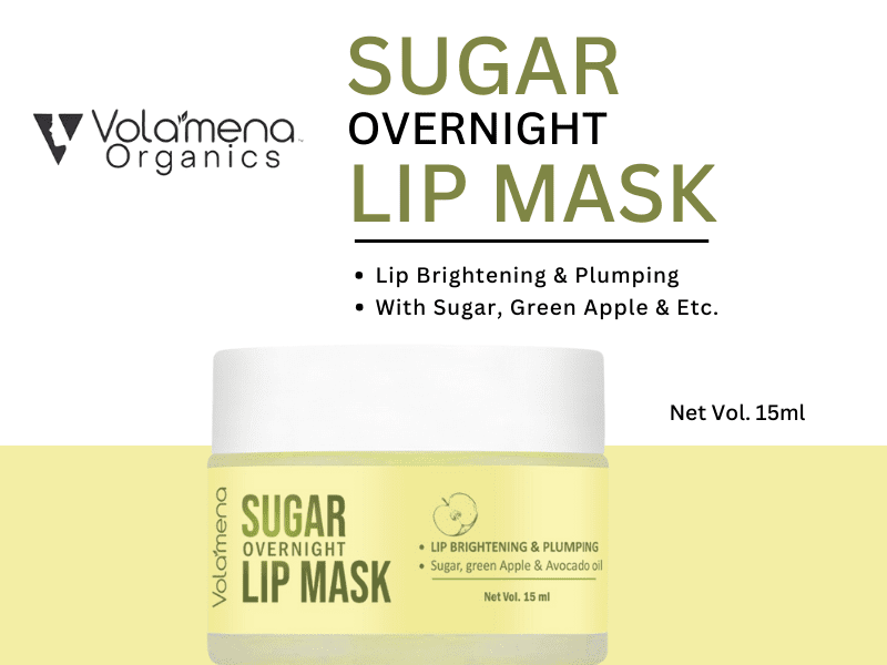 Volamena Lip Mask with Sugar, green Apple Extract & Avocado oil 15 ml