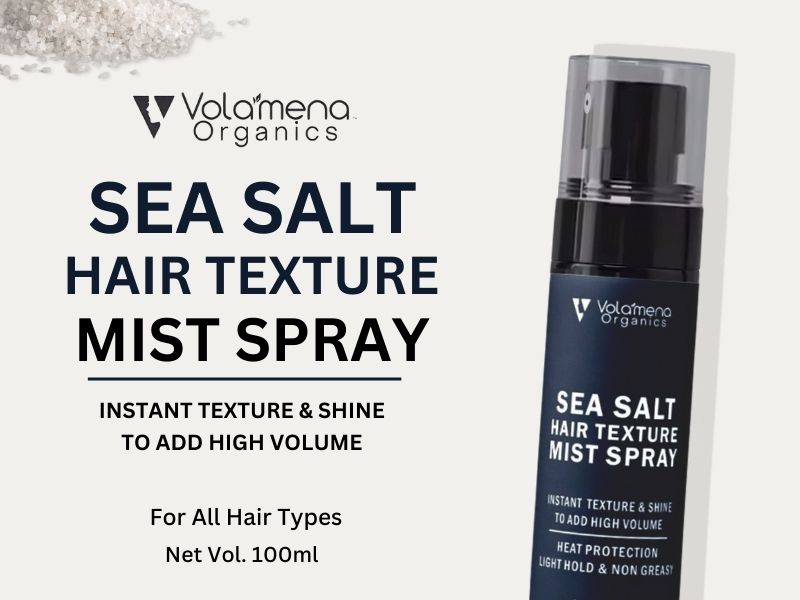 Volamena Sea Salt Hair Mist Spray Improve Hair Texture, For High Volume and Smooth Hair, Hair Spray For Men & Women 100 ml