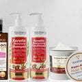 Volamena Keratin & Argan Oil Hair Care Combo (Pack Of 4) Keratin Moisturizing Shampoo, 250 ml + Keratin Moisturizing Conditioner, 250 ml + Onion Blackseed Hair Oil, 100 ml + Argan Oil & Keratin Hair Mask, 250 ml
