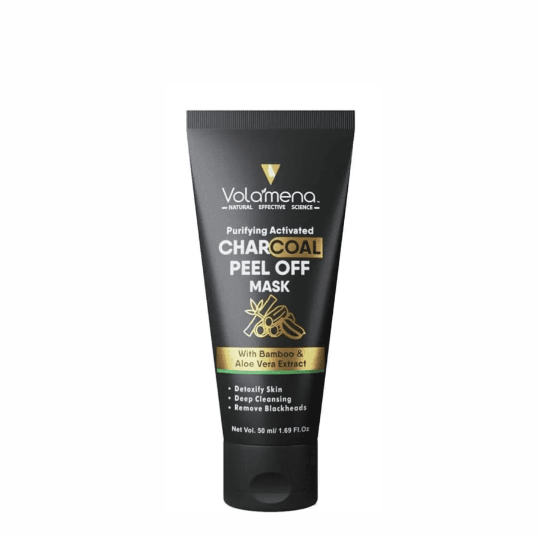 Volamena Purifying Activated Charcoal Peel off Mask For Face | For Tan Removal | Deep Cleansing Skin For Women & Men
