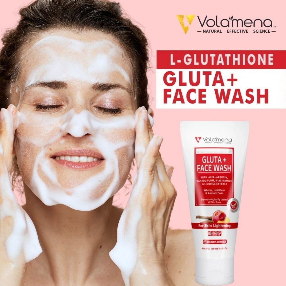 Volamena L-Glutathione Face Wash | For Skin Brightening & Glow | Face Wash For Women & Men