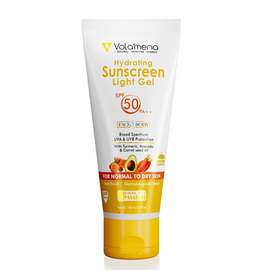 Volamena Hydrating Sunscreen Light Gel With SPF 50PA++ For Dry Skin 100 ml