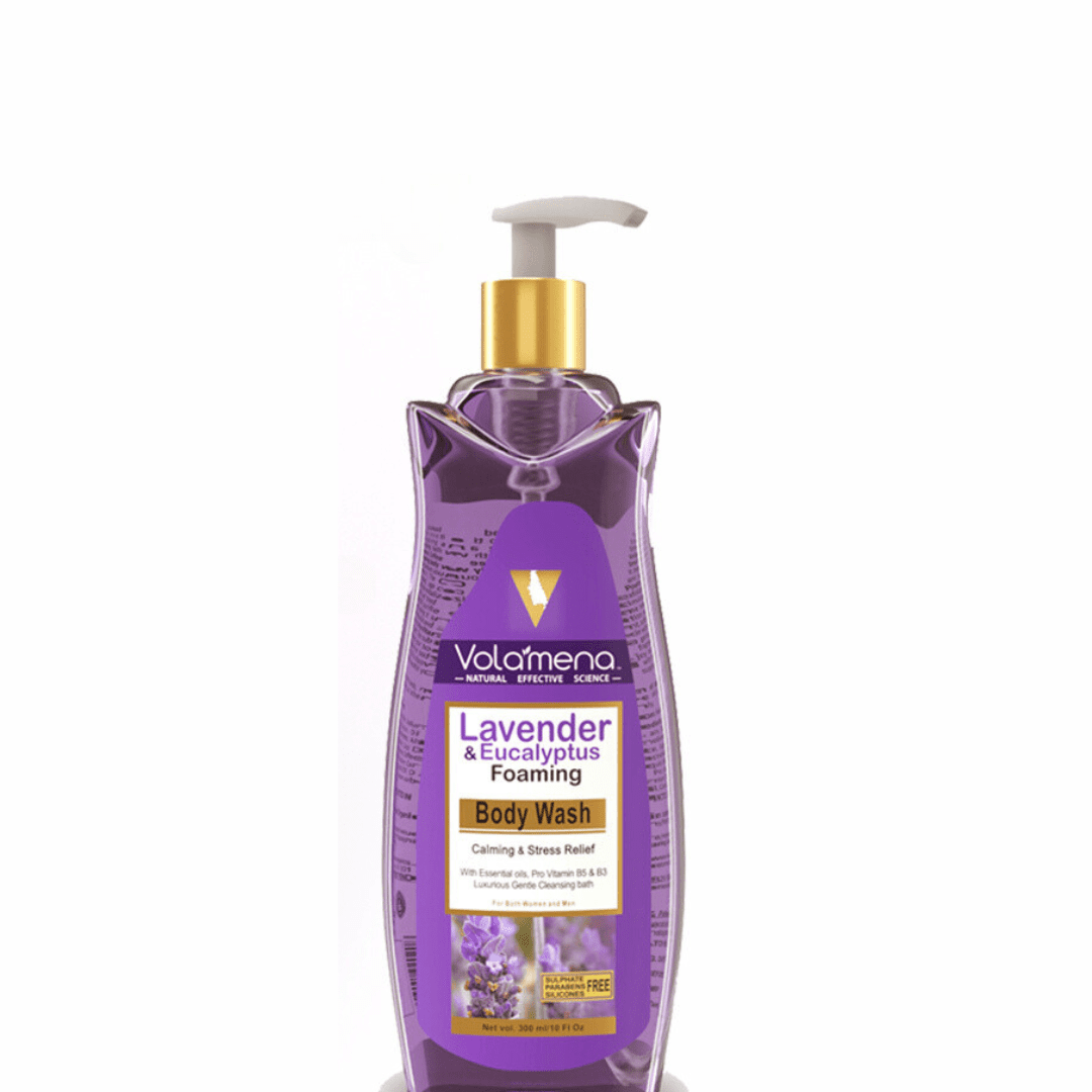 Lavender & Eucalyptus Foaming Body Wash | Calming & Relaxing | Sulphate & Paraben Free | Shower Gel for Men and Women 300 Ml