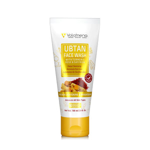 Volamena Ubtan Face Wash | With Turmeric & Saffron | For Radiance & Glowing Skin For Women & Men 100 ml