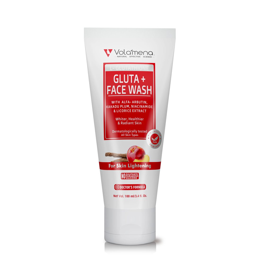 Volamena L-Glutathione Face Wash for Brightening & Glow