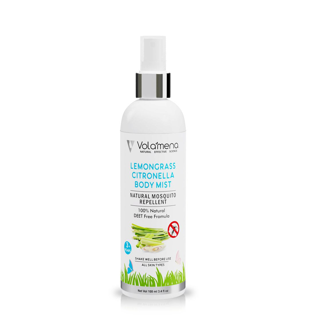 Lemongrass & Citronella Natural Mosquito Repellent body Mist 100 ml