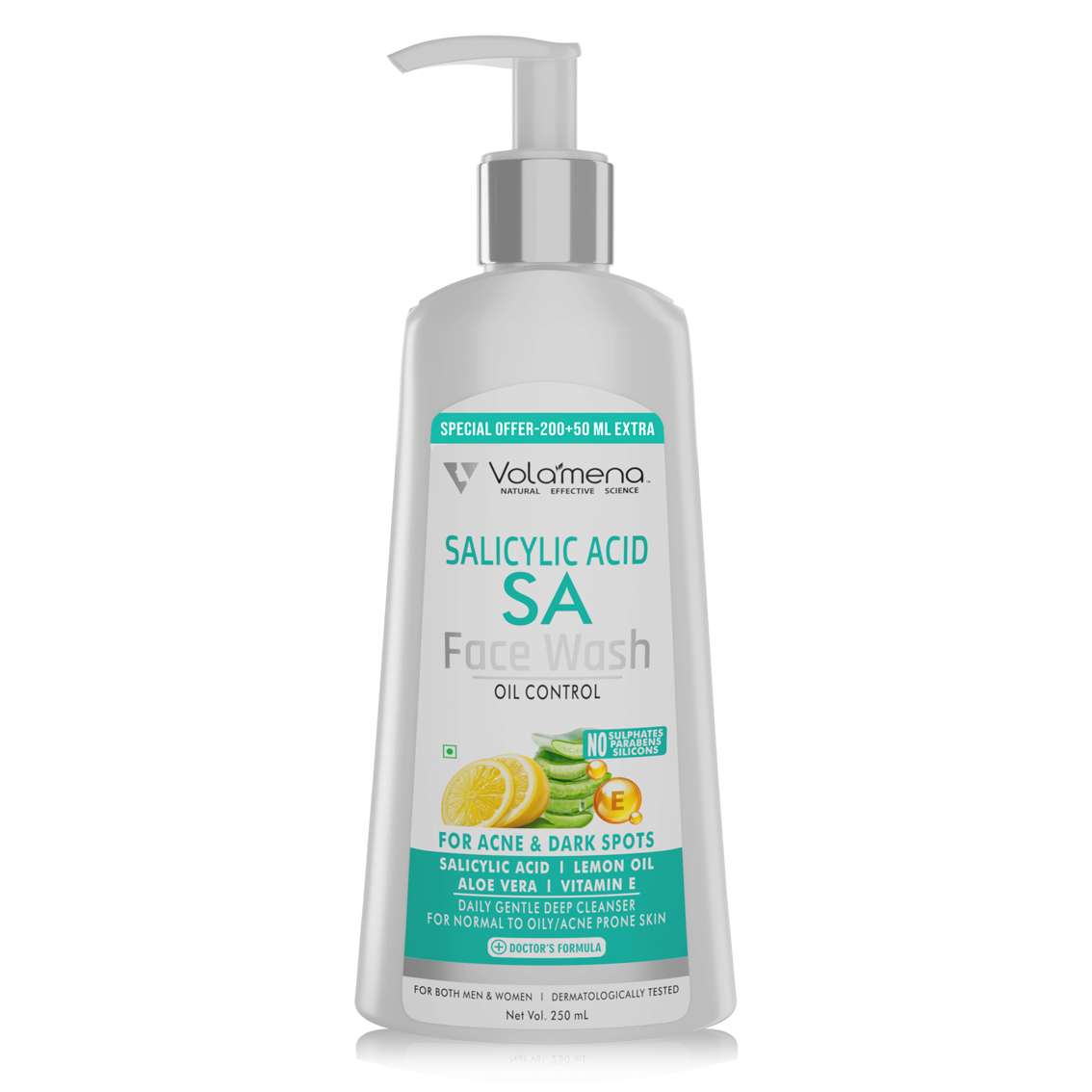 Volamena Oil Control Salicylic Acid Face Wash | For Oily Skin | Face Wash For Women & Men 250 ml