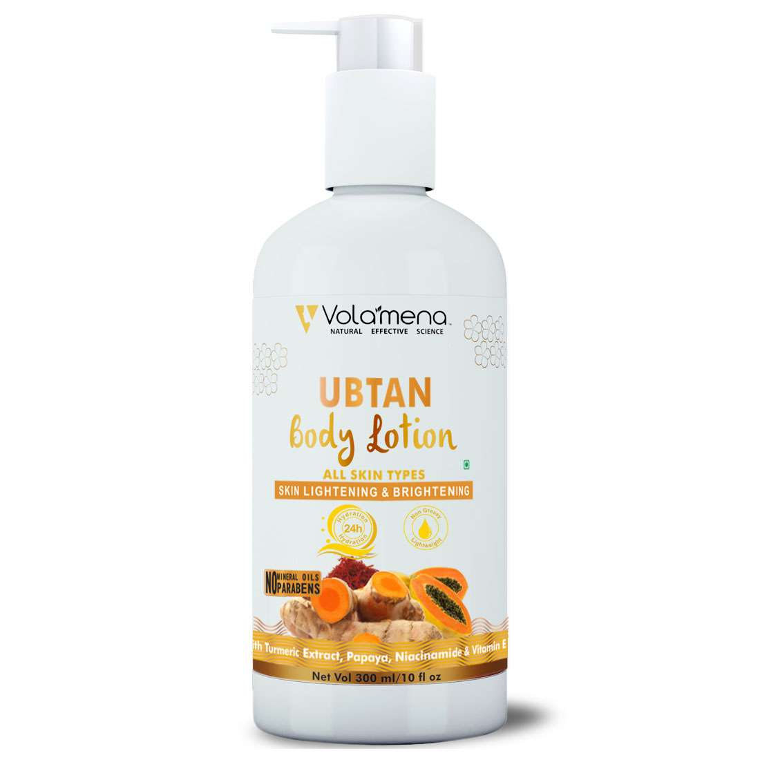 Volamena Ubtan Body Lotion With Turmeric For Radiance & Glowing Skin For Women & Men