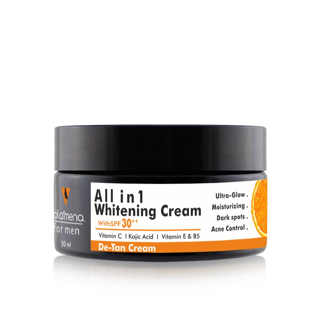 Volamena All in 1 Whitening Face cream For Men SPF 30 ++ With Kojic Acid & Vitamin C Tan Removal For Men
