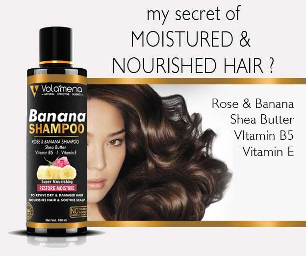Volamena Rose and Banana Shampoo With Rose & Banana For Restore Moisture 100 ml