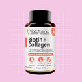 Volamena Nutrition Supplements Nutrition Biotin and Collagen tablets for Hair Growth, Bright Skin & Strong Nails 30 Veg. Capsules