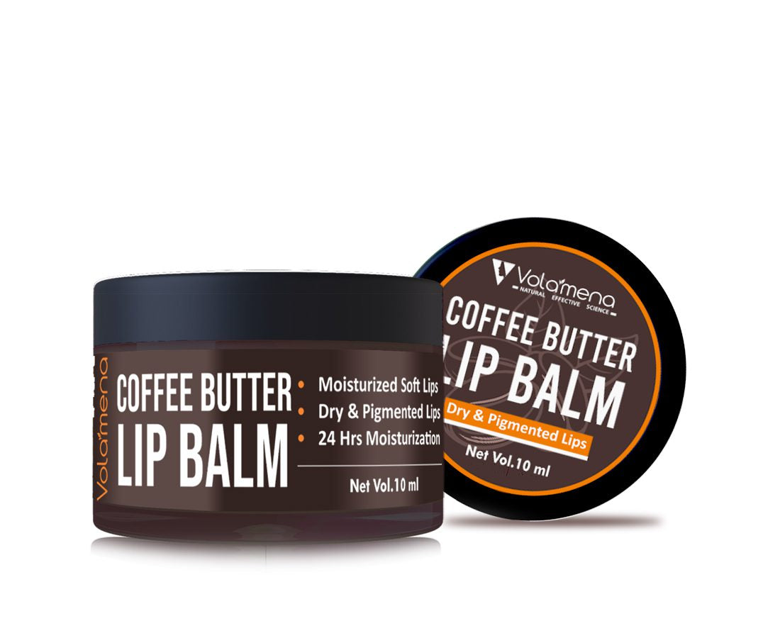 Volamena Coffee Lip Balm With Coffee Extract For Dark Lips to Lighten For Men & Women 10 ml