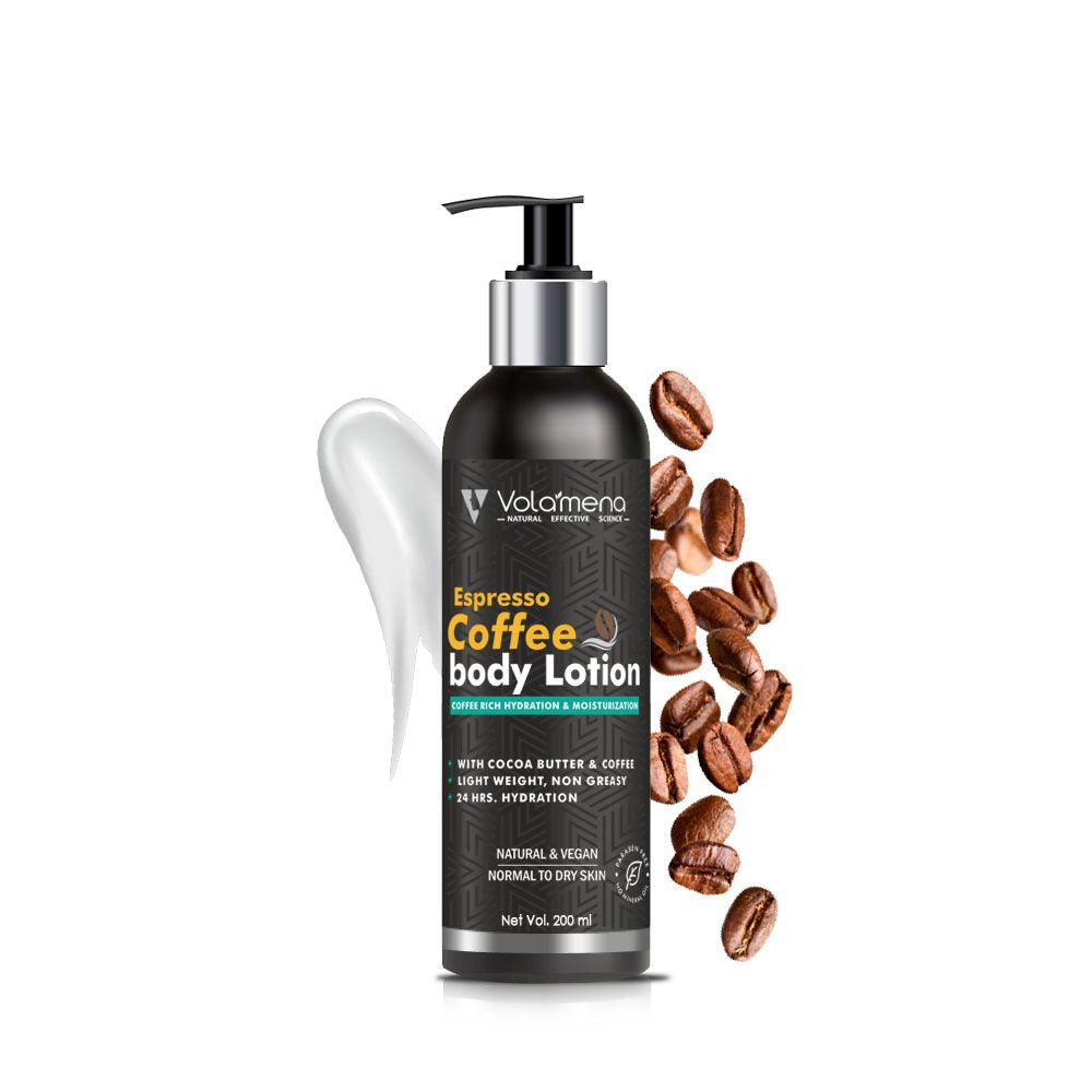 Volamena Volamena Coffee Body Lotion For dry skin | Non Greasy Light Weight Moisturizer | For women & Men 200 ml