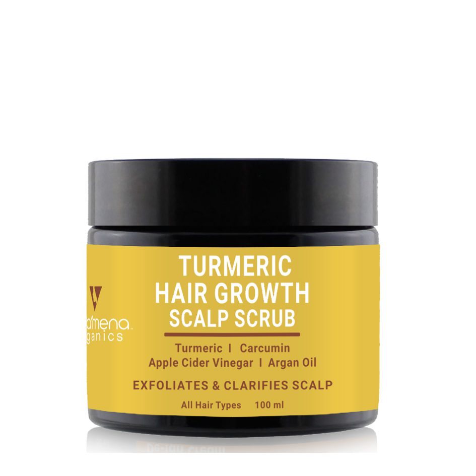 Volamena Turmeric Exfoliating Hair & Scalp Scrub | Exfoliating Hair Scrub | With Active Ingredient | For Men & Women 100 ml
