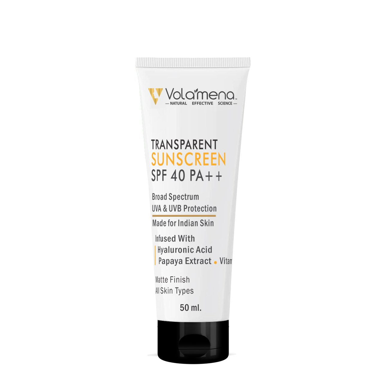 Volamena Transparent Sunscreen SPF 50 ++ Invisible Sunscreen Gel For Women & Men UVA UVB Protection