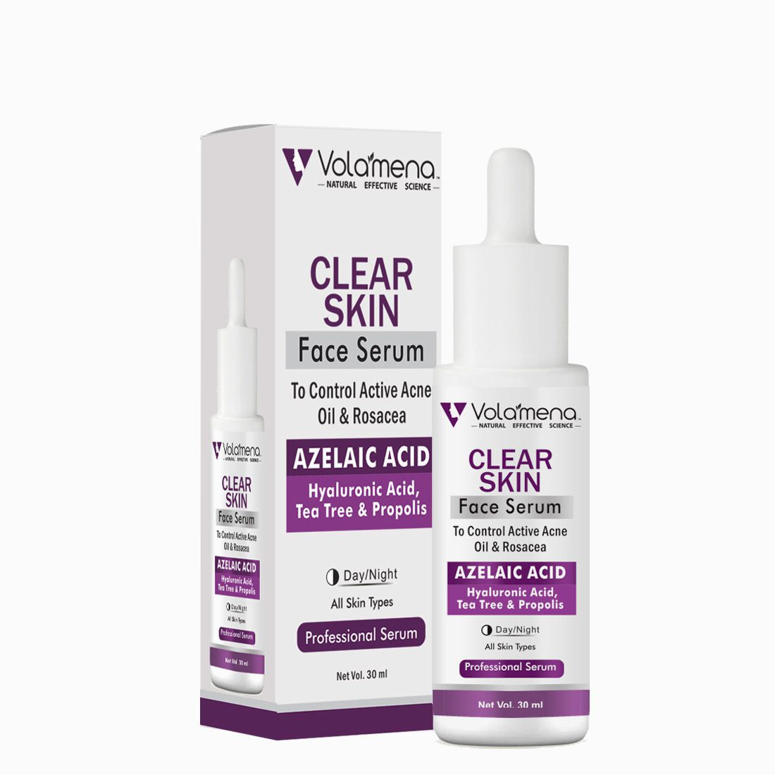 Volamena Clear Skin Serum with Azelaic Acid and Hyaluronic Acid For Clear Skin & Pores minimizing 30 ml