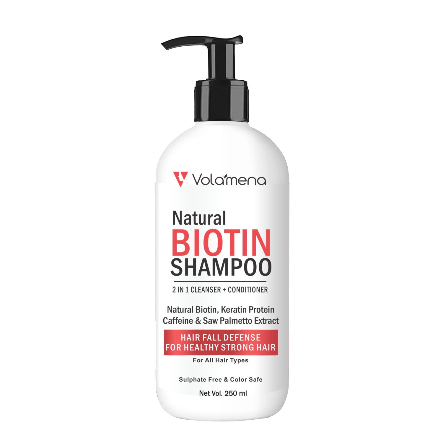 Volamena Natural Biotin Hair shampoo With Biotin & Natural Protein For Hair Growth 250 ml