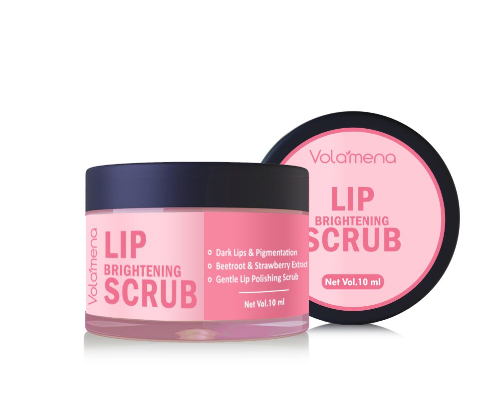 Volamena Lip Brightening With Shea Butter For Dark Lips To Lighten Lip Scrub For Women & Men