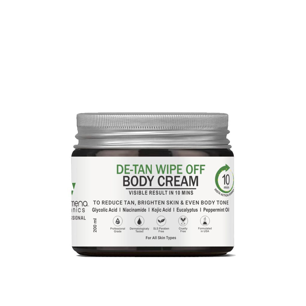 Volamena Wipe off Detan Body Cream For Skin Brightening | For Tan Removal For Women & Men 200 ml