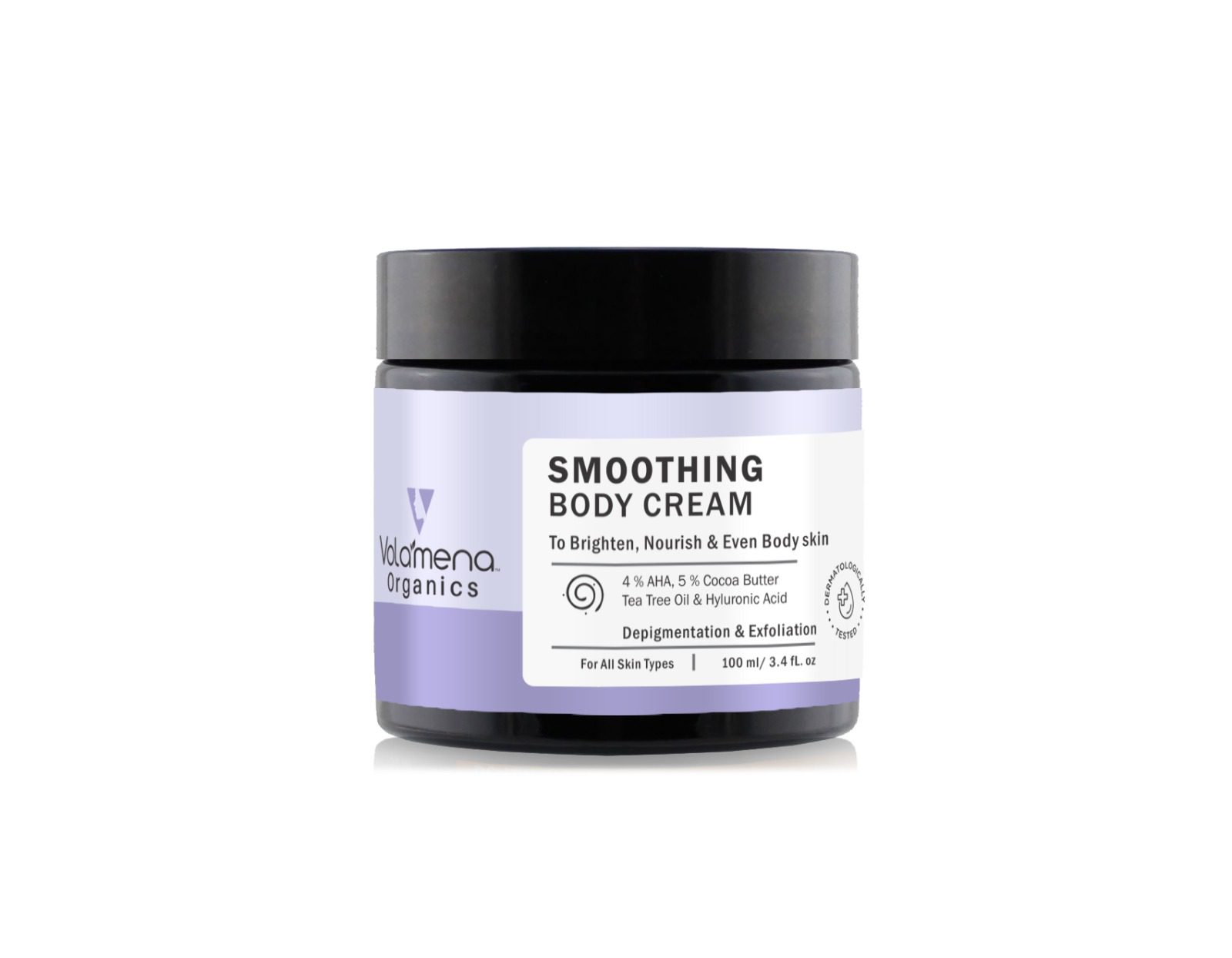 Volamena Smoothing Body Cream Intense Hydration, Light Moisturizing Cream | Daily use | For Women & Men 100 ml