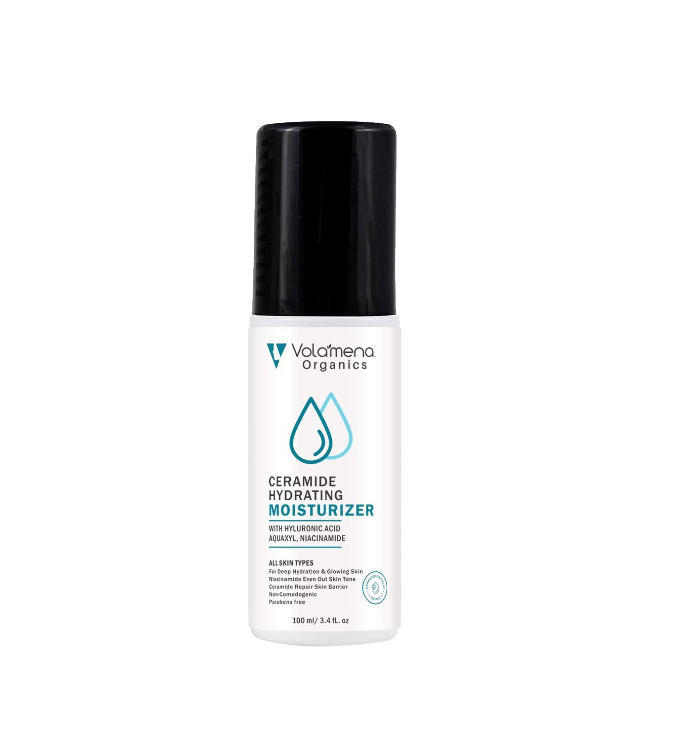 Volamena Organics Hydrating Moisturizer With Hyaluronic Acid & Aquaxyl For Deep Hydration & Even Skin Tone, 100ml