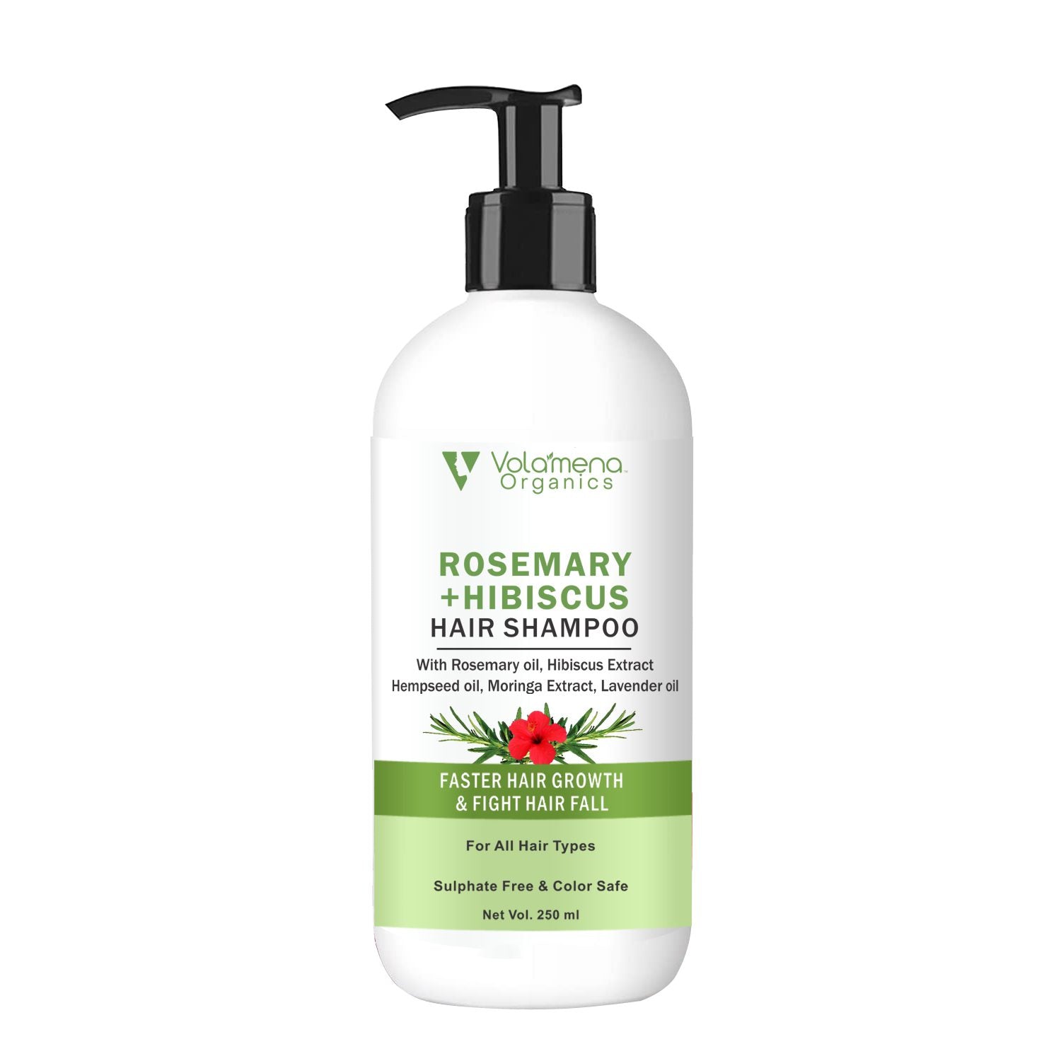Volamena Rosemary + Hibiscus Hair Shampoo For Hair Fall Control 250 ML