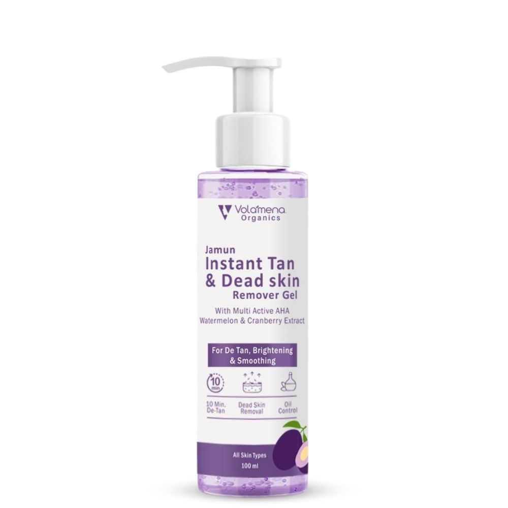 Jamun Instant Tan & Dead Skin Removal Face Gel | Visibly Tan Removal | Instant Tan & Brighten Skin | De Tan Gel For Women & Men