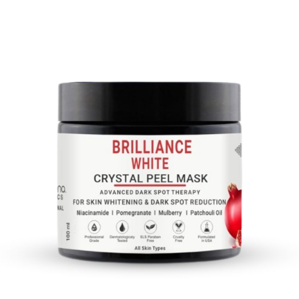 Brilliance Crystal Peel Face Mask With Niacinamide For Glow, Skin Whitening & Dark Spot Reduction | For Women & Men 100 ml