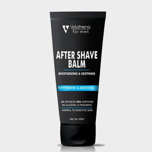 Volamena Men After Shave Balm | Peppermint & Menthol | 0% Dryness, Soothing & Cooling | 50 ml