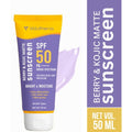 Volamena Berry & kojic Acid Purple Sunscreen SPF 50 PA+++ For Pigmentation-Free Skin UVA/B & Blue Light Protection, Anti-Pollution, No White Cast 50 ml