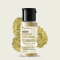 Volamena Neem Powder Face Wash for Oily & Acne Prone Skin, with Curry Leaf & Aloe vera, Natural Face wash Hydrates, Control Oil & Acne, For Women & Men