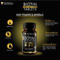 Volamena Nutrition Supplements Biotin Tablets | Biotin For hair Growth, Skin Health & Nails With Biotin 10000 mcg 60 Veg. Capsules