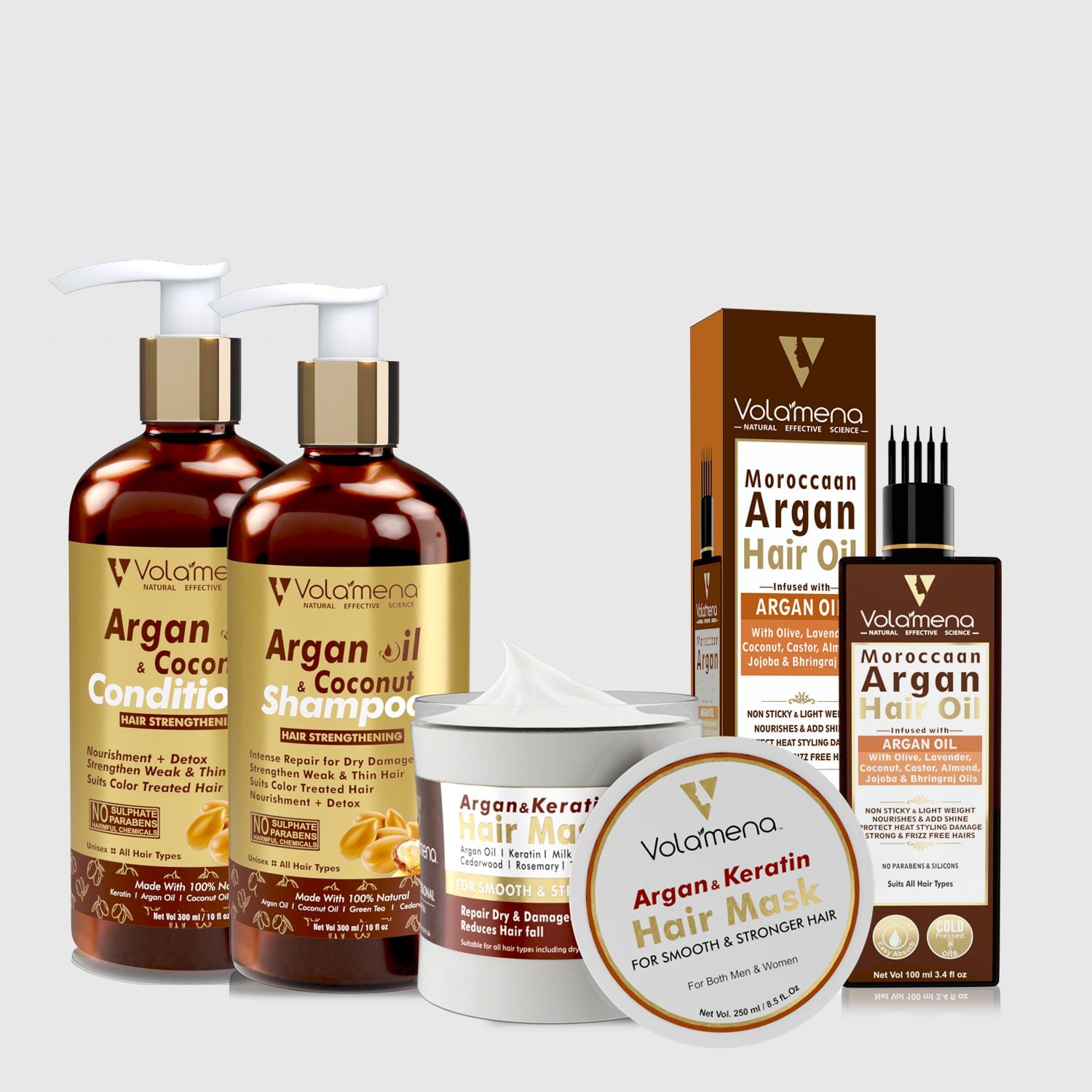 Volamena Organics Argan Oil Strengthening Hair Care Kit