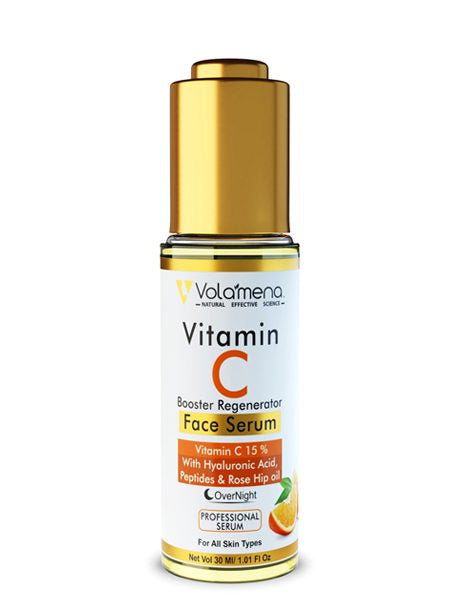 Volamena Vitamin C Booster Face Serum With 15% Vitamin C For Glowing Skin & Brightening, Women & Men 30 ml