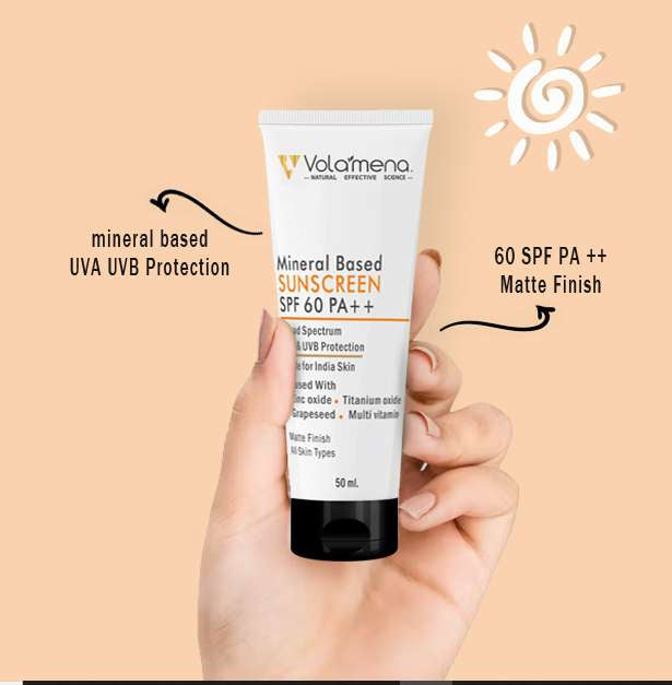 Mineral Based Sunscreen SPF 60+++ Gel Ultra Matte Finish UVA UVB Protection For All Skin Types