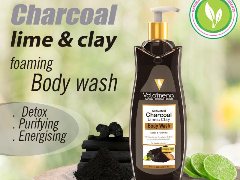 Activated Charcoal Lime & Clay Body Wash 300 ml