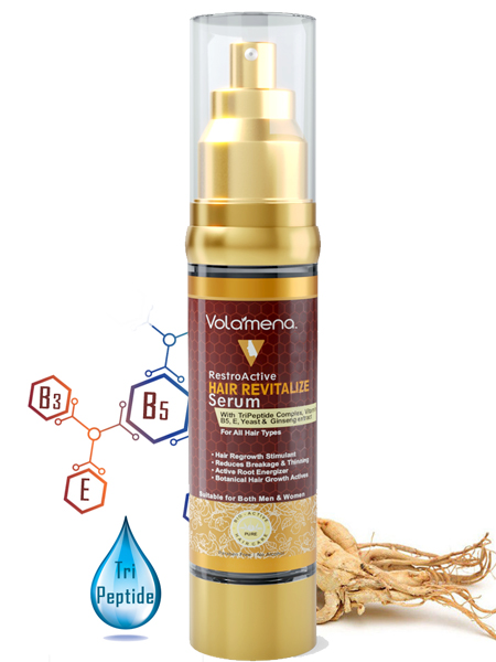 Volamena Restroactive Revitalizer Hair Serum for hair regrowth with  Rosemary oil, Eucalyptus oil, Cedar wood oil & Ginseng root hair serum for  men & women 50 ml -