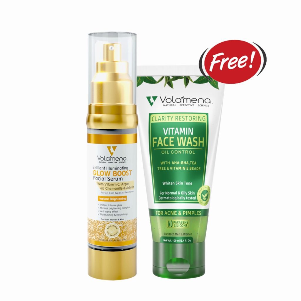 Volamena Brilliant illuminating Glow Boost Face Serum With Argan Oil & Vitamin C For Glowing Skin 50 ml