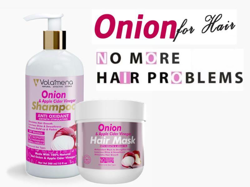 Onion & Apple Cider Vinegar Shampoo with Onion Hair mask 300 ml