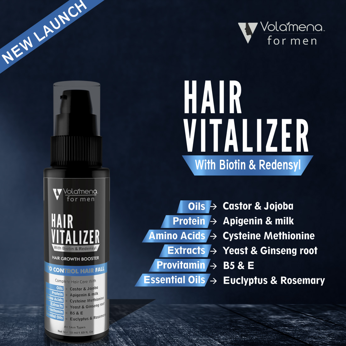Volamena Proactive Hair Vitalizer for Men 50 ml -